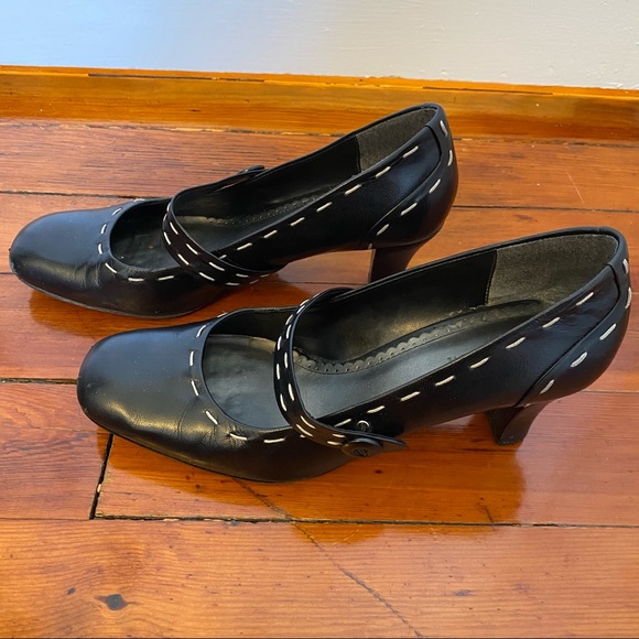 *3 for $30 Naturalized Black Mary Jane White Stitching 10 - Picture 5 of 6